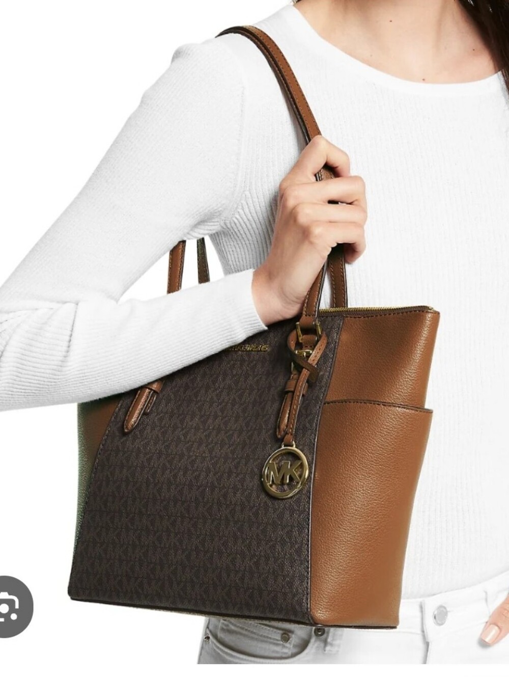Michael Kors Brown Signature Tote Bag